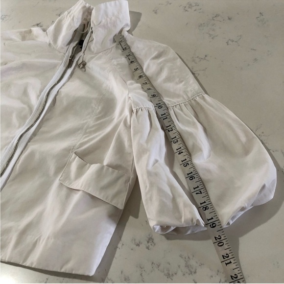 AK Anne Klein jacket white .balloon sleeves S:PP - Picture 11 of 14